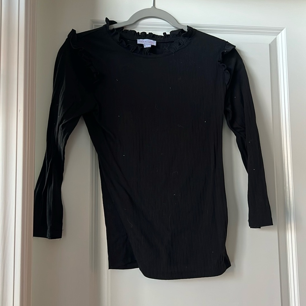 Pink Lilly black shirt